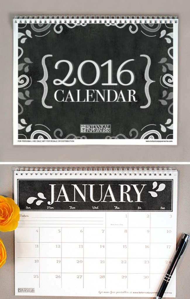 Free-Printable-Calendar-2016-Chalkboard(1) (1)